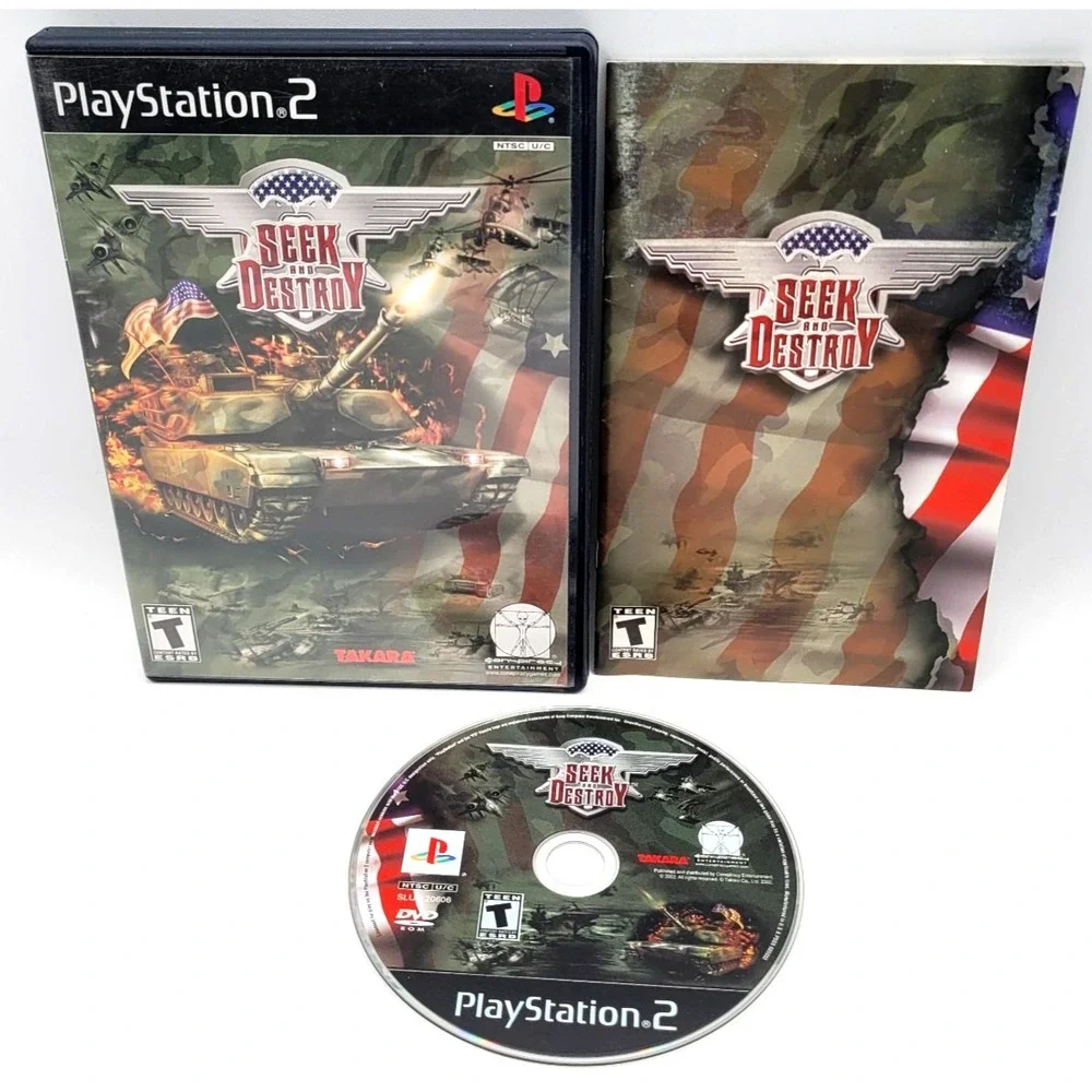 Seek and Destroy (Sony PlayStation 2, PS2) CIB COMPLETE IN BOX‎